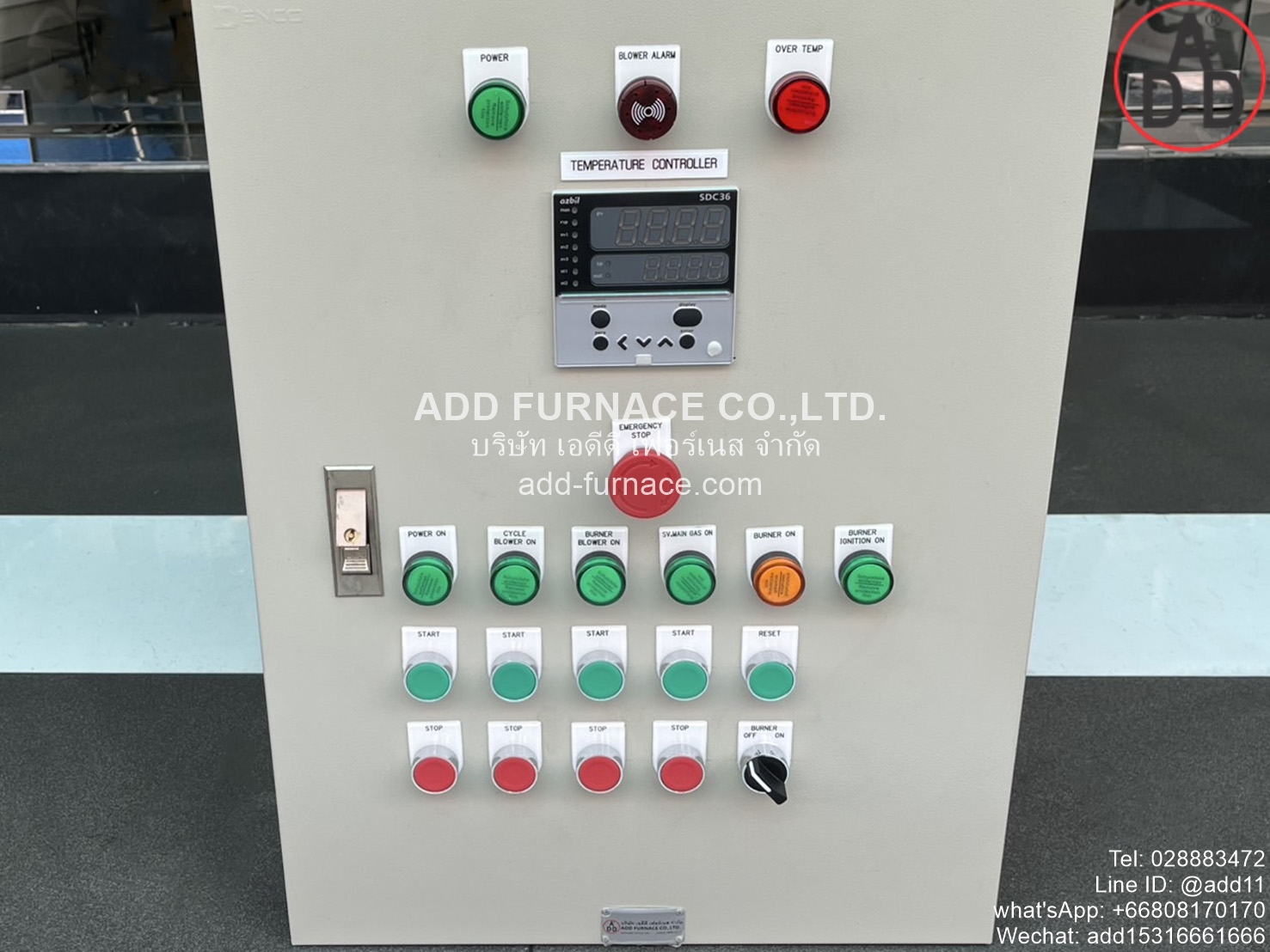 Gas Burner RAH80 Temperature Control Box Separate Out Burner Controller
 (7)